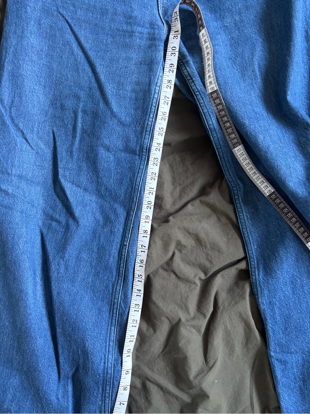MOTHER High Rise Wide Leg Jeans — Dark Blue Denim - Picture 12 of 13